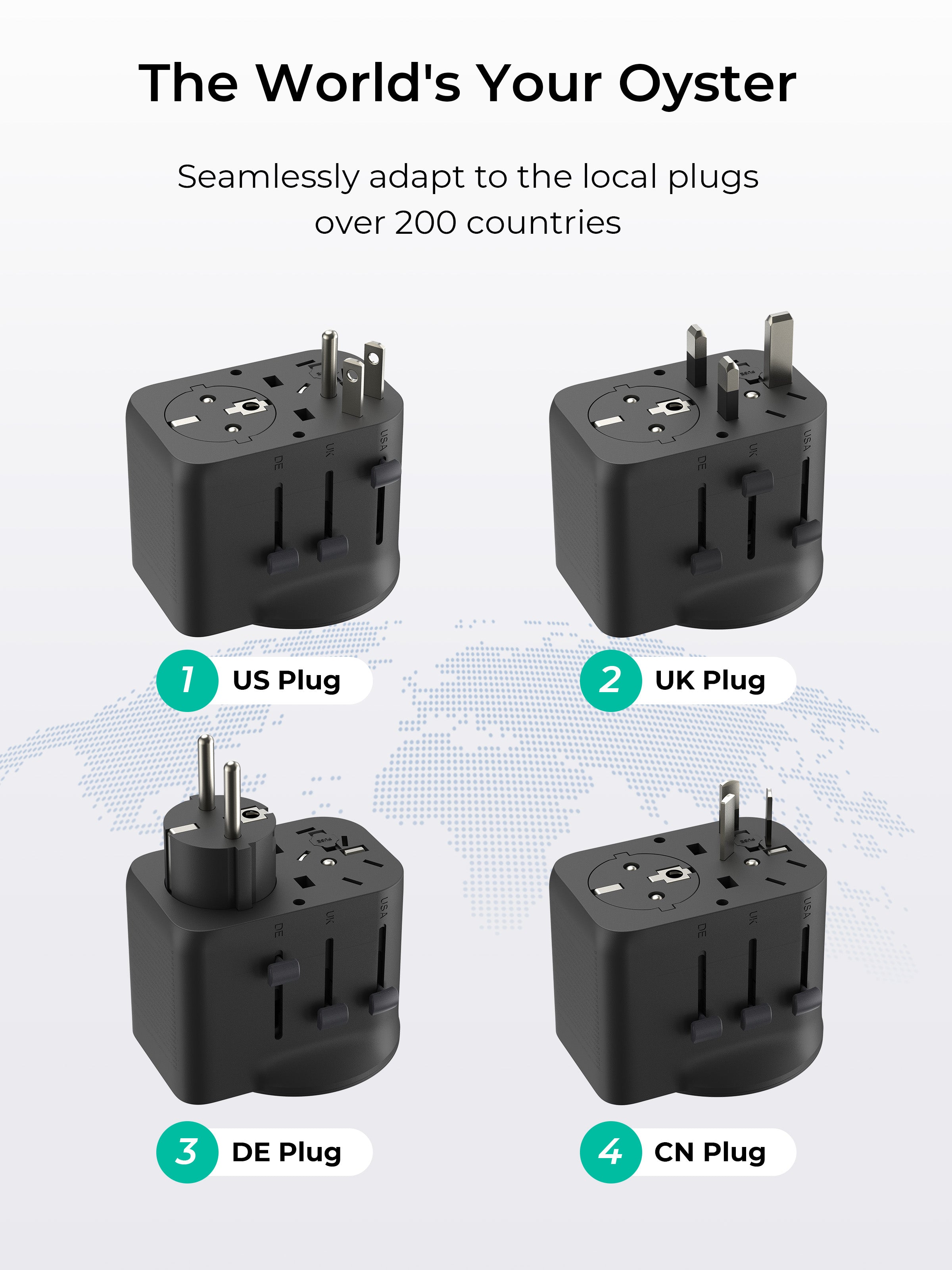 AUKEY PA-TA10A 45W GaN Universal Adapter