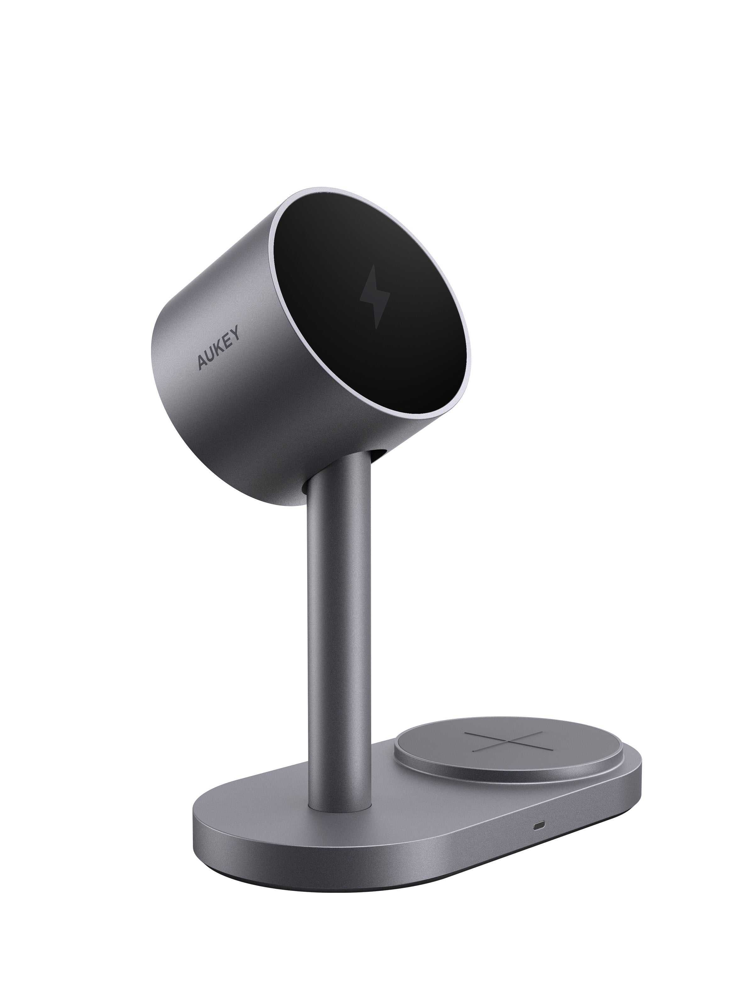 AUKEY LC-MC213 Qi2.2 MagFusion 2X 2-in-1 Magnetic Wireless Charger (Wall Charger Not Included)