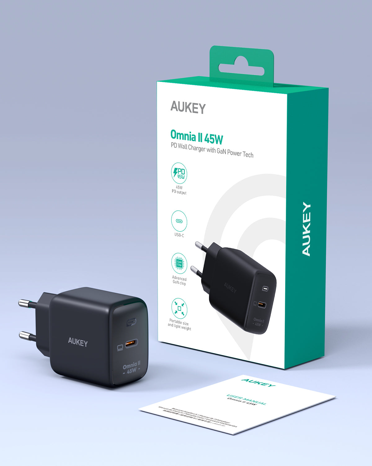AUKEY PA-B2T 45W USB-C PD Charger