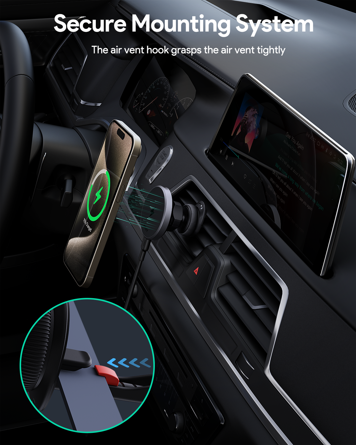 AUKEY HD-MC13 Qi2 Wireless Charging Phone Mount