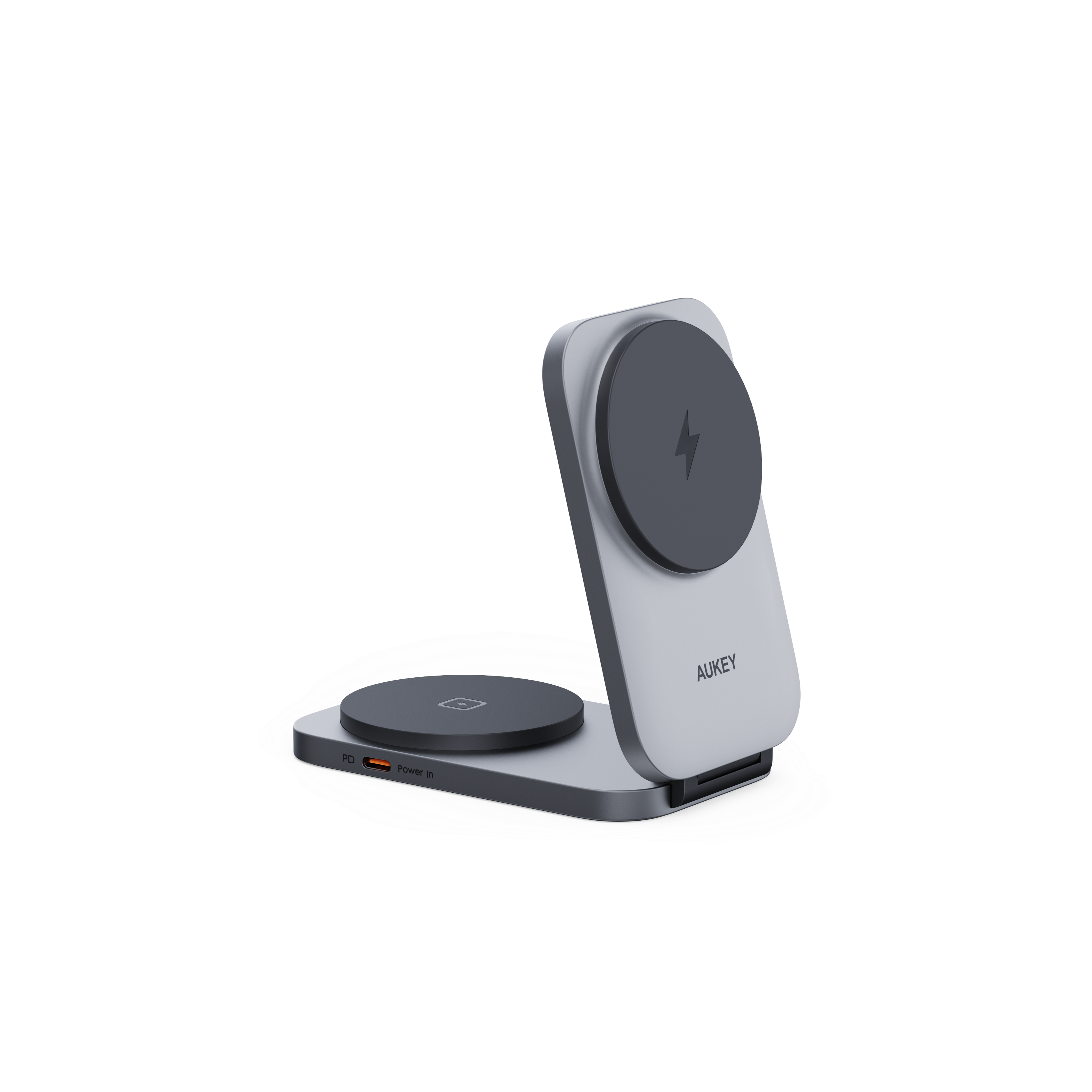 AUKEY LC-MC212 MagFusion Flex Foldable 2-in-1 Magnetic Wireless Charging Station