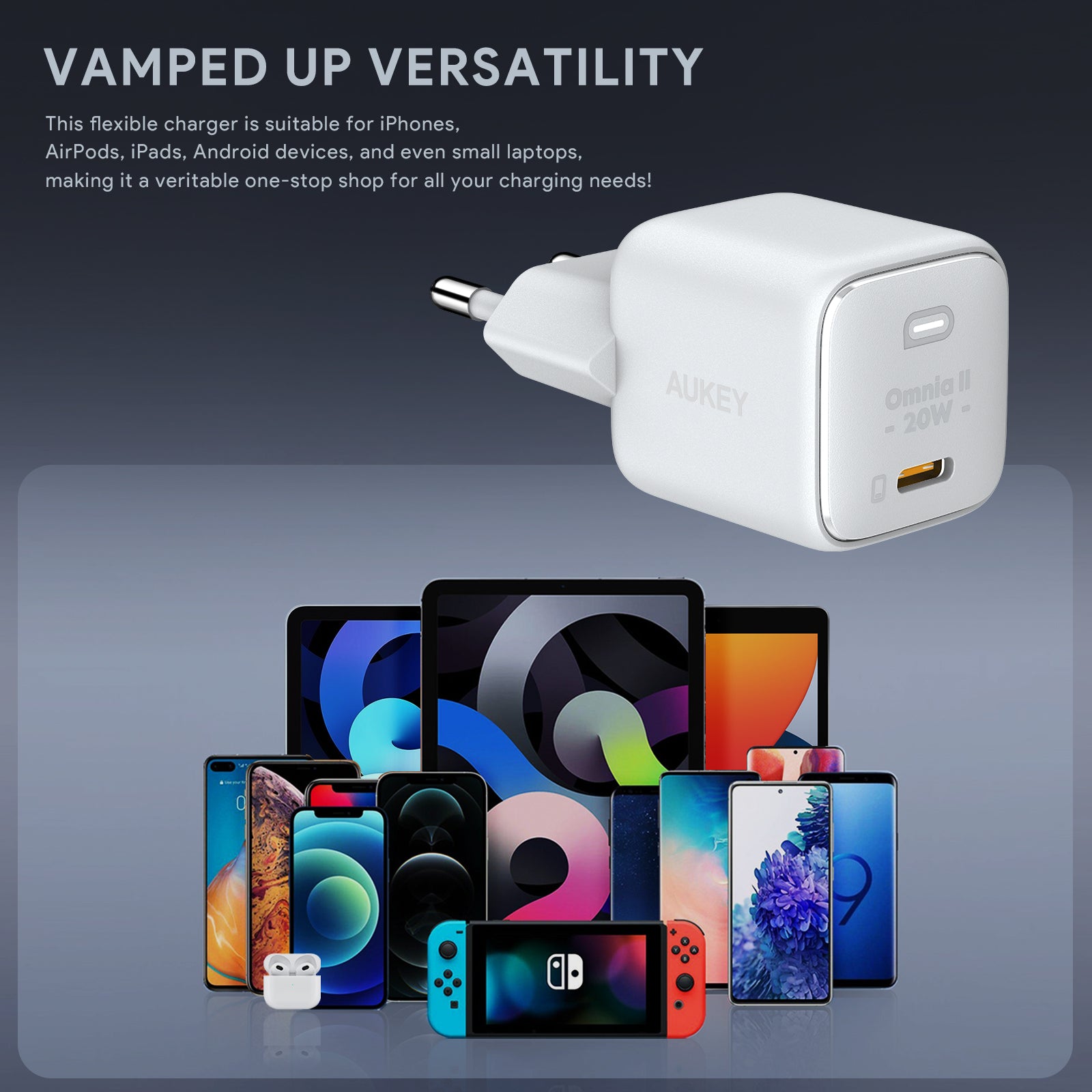 AUKEY PA-B1T Mini 20W USB-C PD Charger