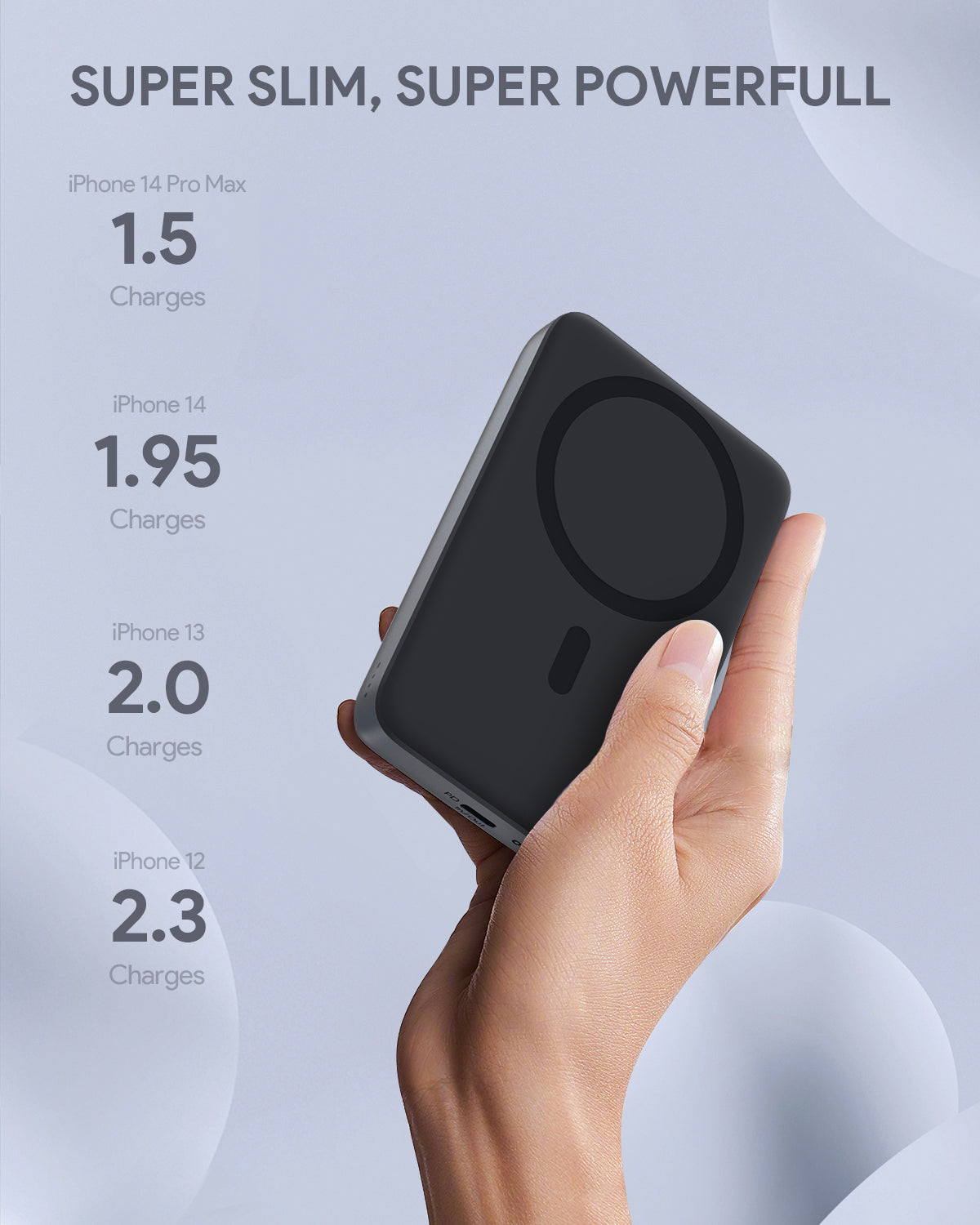 AUKEY PB-MS02 MagFusion 10000mAh 30W MagSafe Power Bank