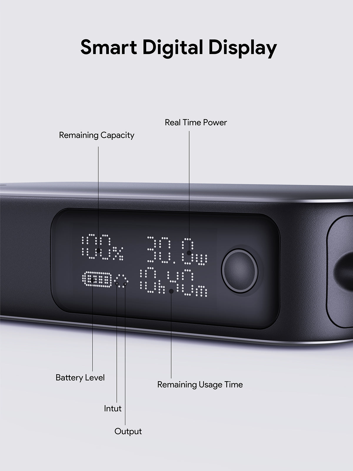 AUKEY PB-Y47 Spark Sling 10000mAh Compact Fast Charging Power Bank with Built-in USB-C Cable