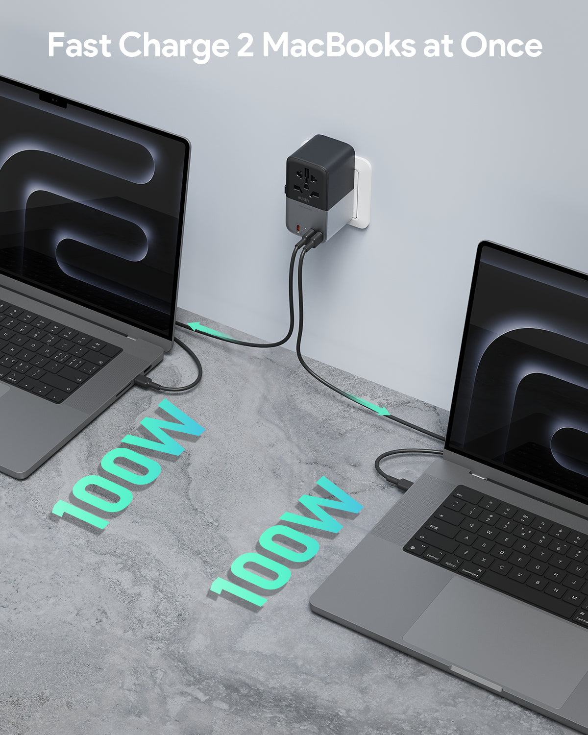 AUKEY PA-TA09A 100W GaN Universal Adapter