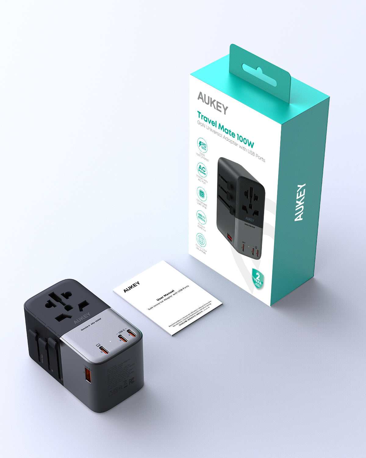 AUKEY PA-TA09A 100W GaN Universal Adapter