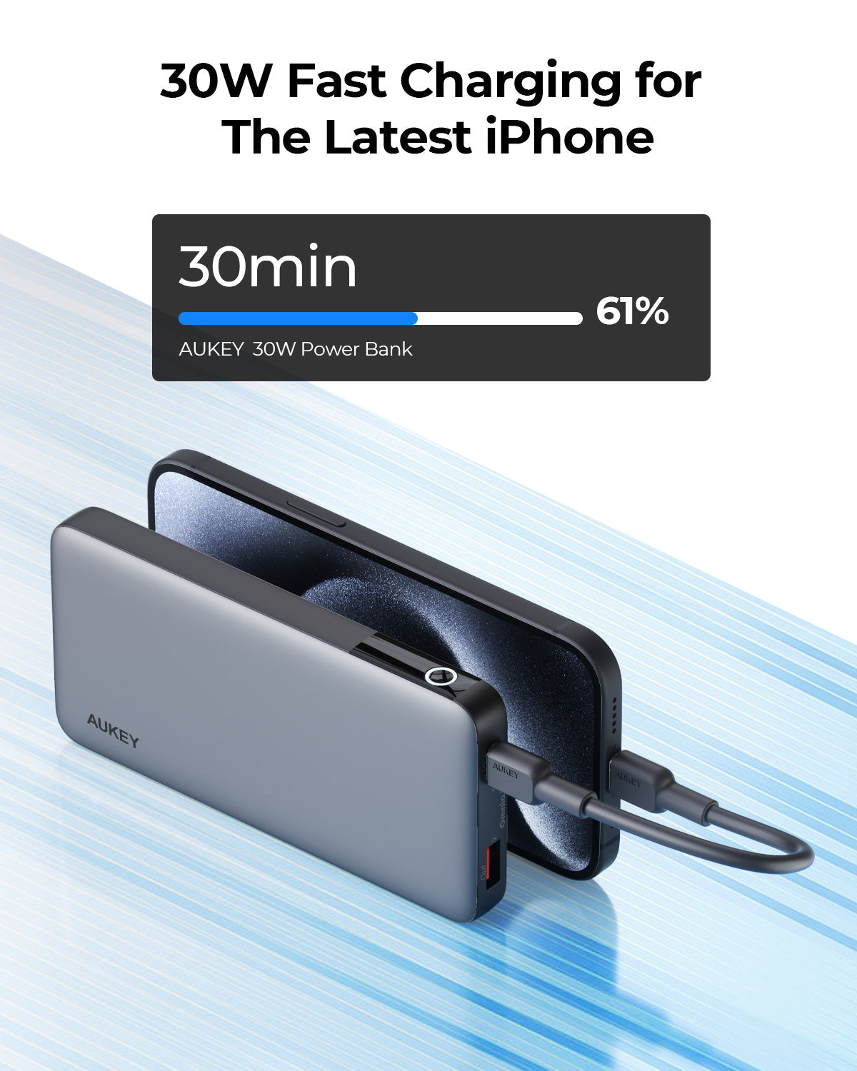 AUKEY PB-Y41 30W 10000mAh Portable Power Bank