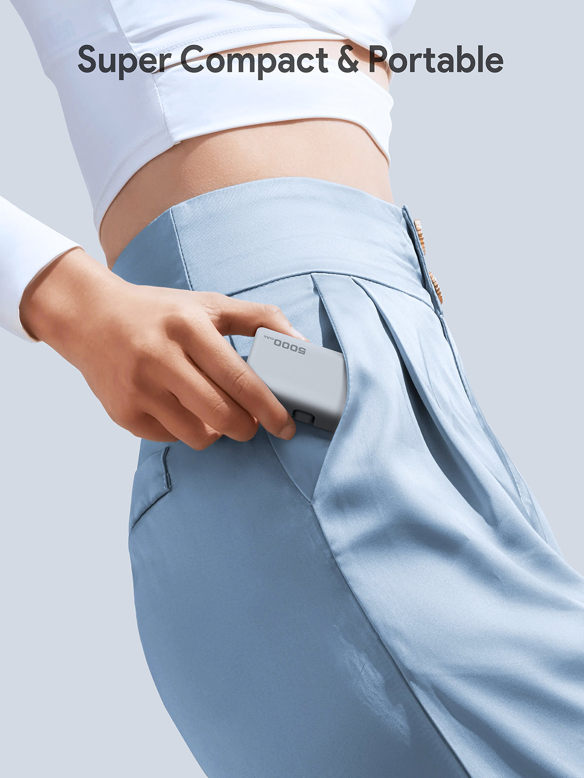 AUKEY PB-Y59 Spark Mini 5000mAh Portable Power Bank with Built-in USB-C Port