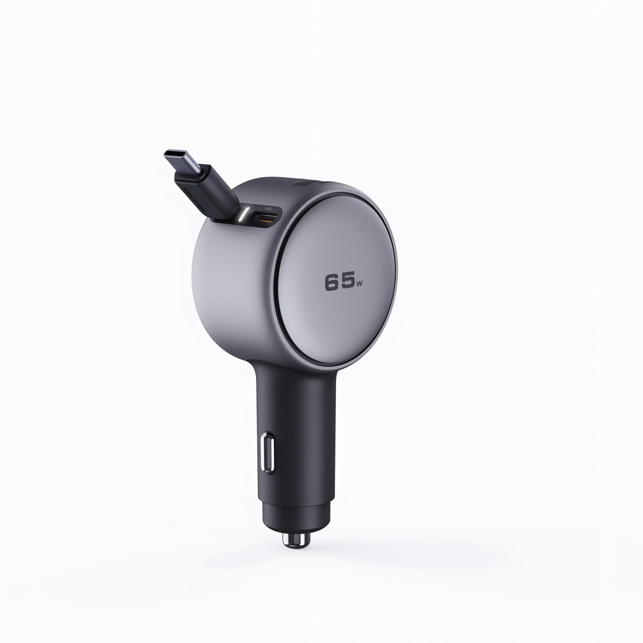 AUKEY CC-P5 Pathfinder Sling 67W Fast Charging Car Charger with Built-in retractable Cable