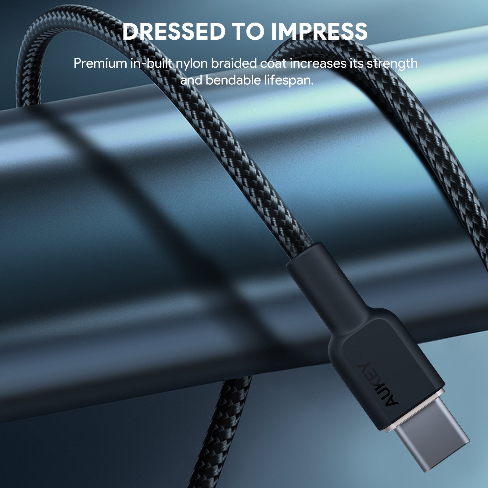 AUKEY CB-NCC1 60W 1m USB-C to USB-C Cable