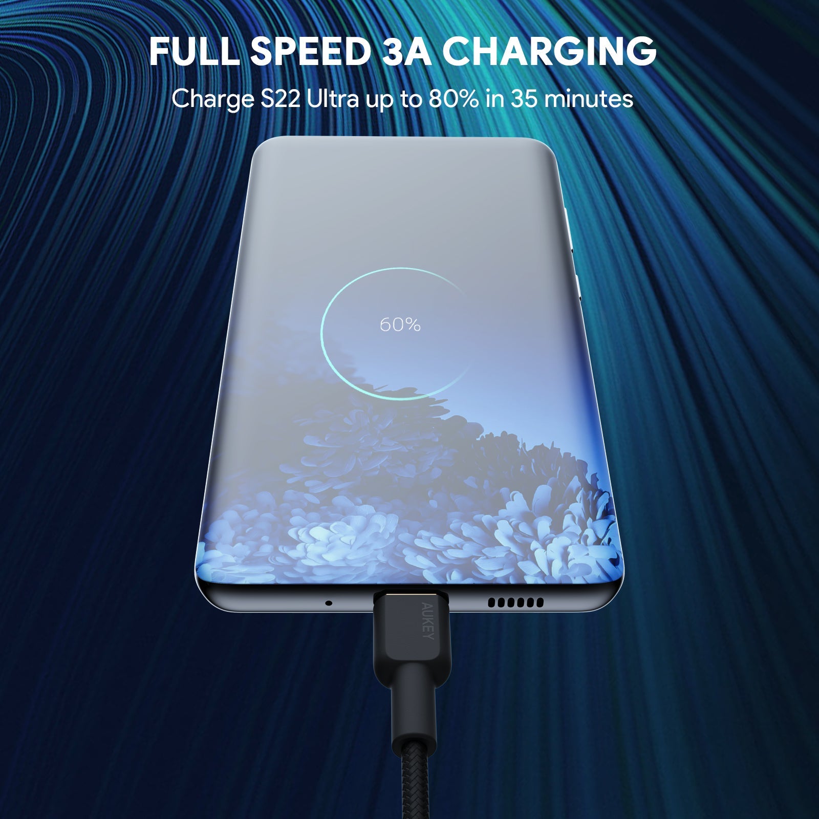 AUKEY CB-NCC1 60W 1m USB-C to USB-C Cable