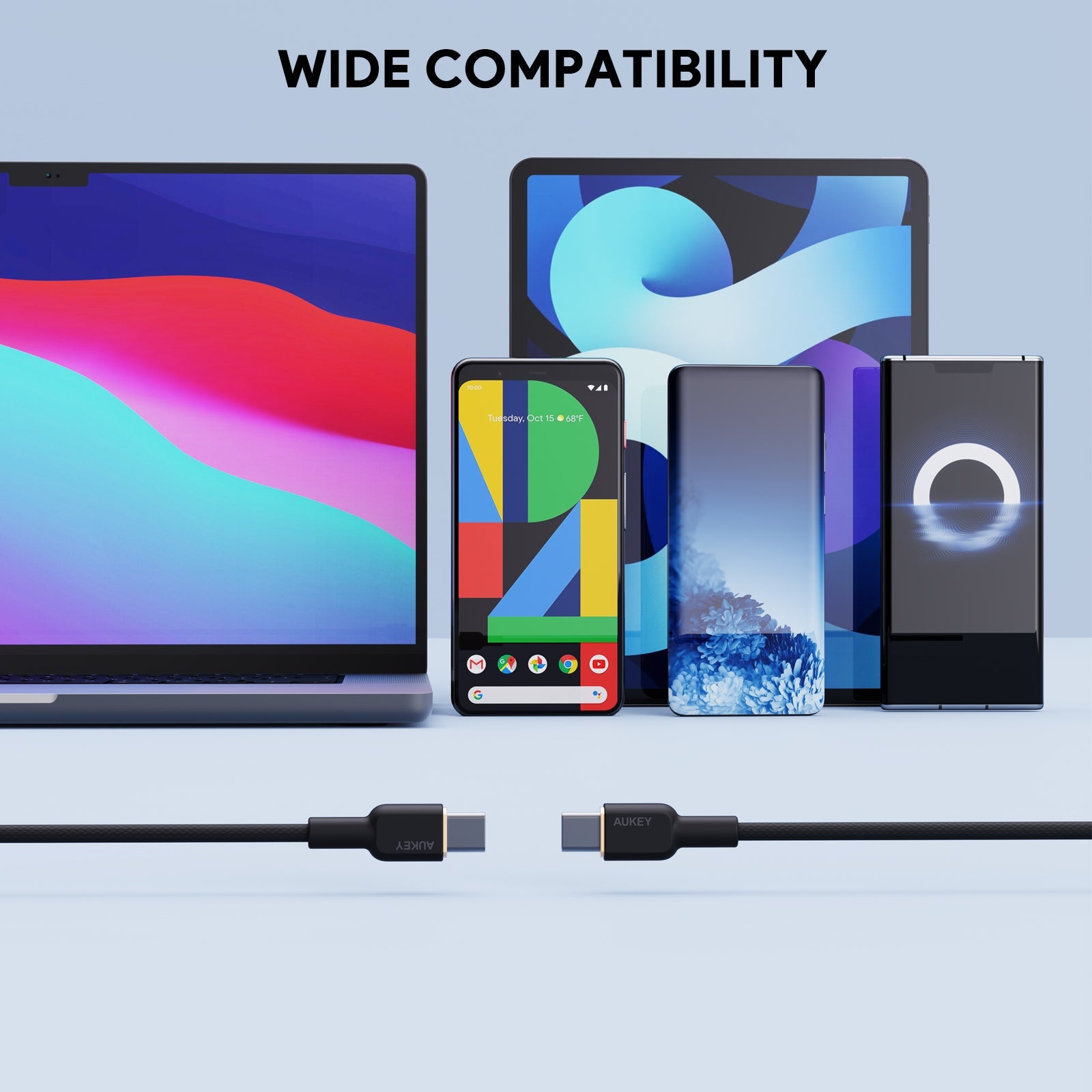 AUKEY CB-NCC1 60W 1m USB-C to USB-C Cable