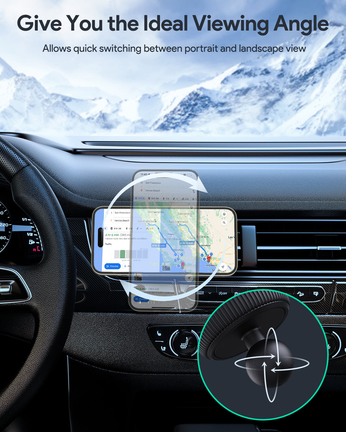 AUKEY HD-MC13 Qi2 Wireless Charging Phone Mount