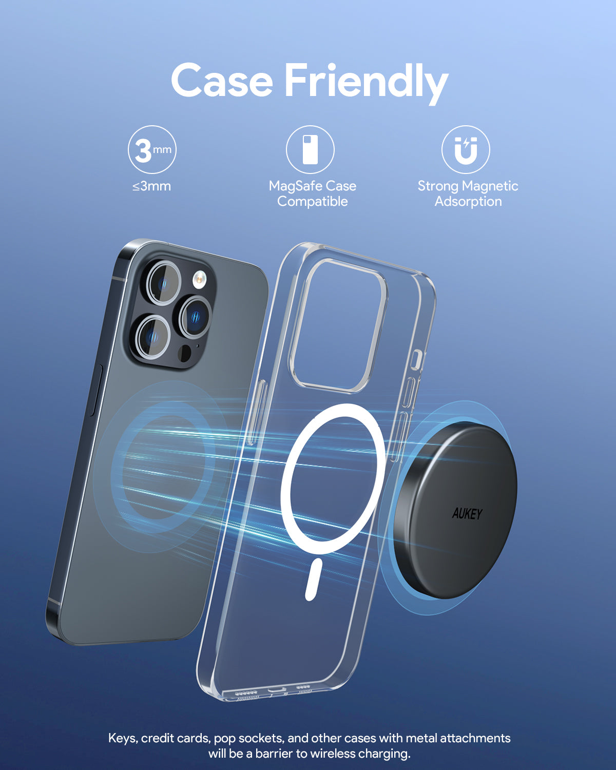 AUKEY LC-MC10 Qi2 Magnetic Wireless Charger
