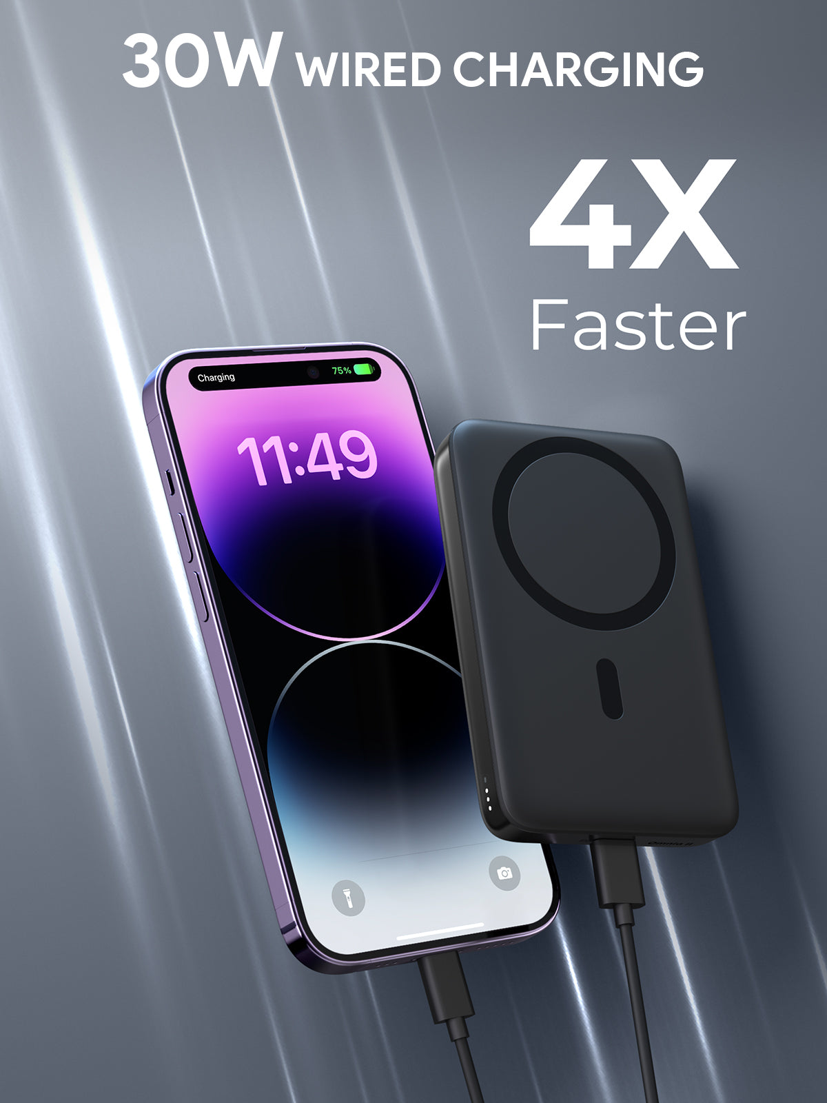 AUKEY PB-MS02 MagFusion 10000mAh 30W MagSafe Power Bank