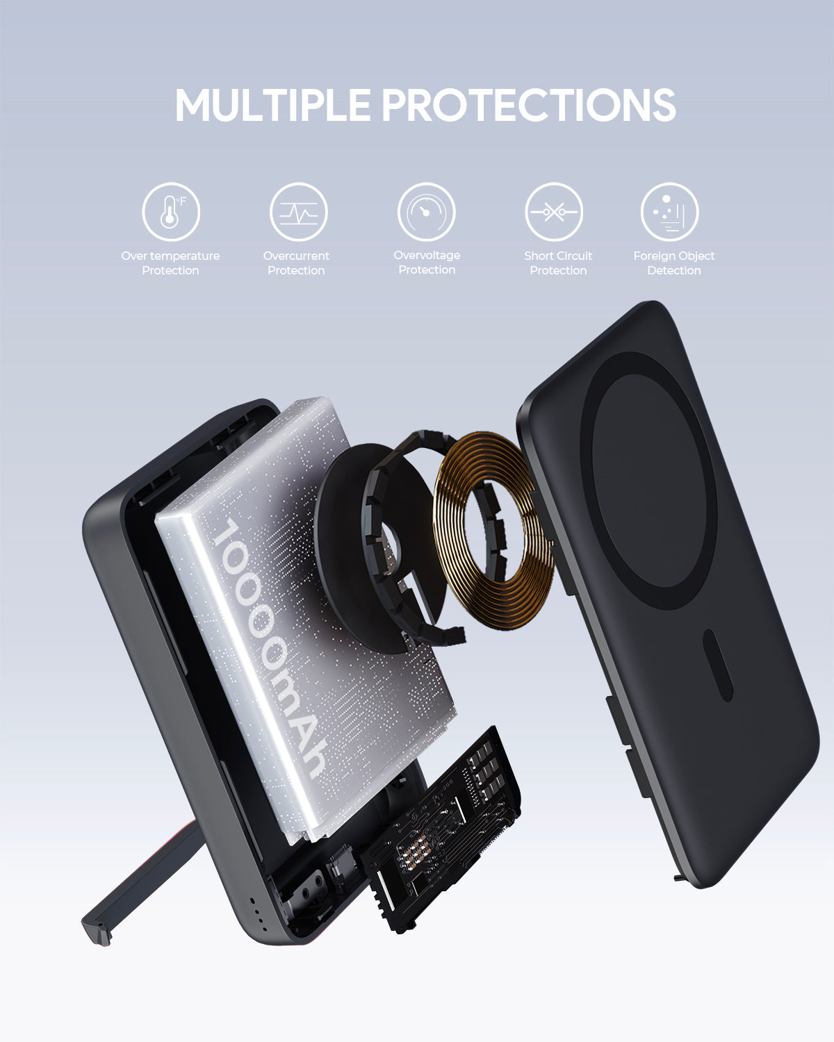 AUKEY PB-MS02 MagFusion 10000mAh 30W MagSafe Power Bank