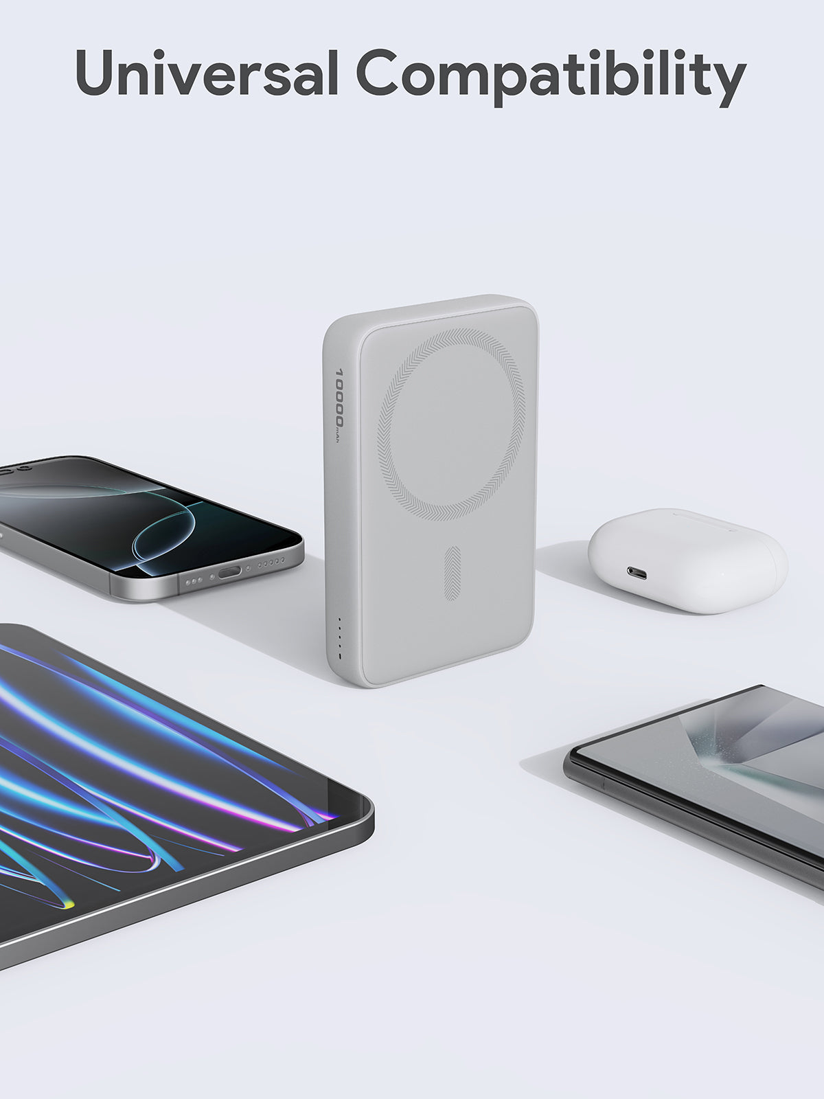 AUKEY PB-MS04 MagFusion 10000mAh Magnetic Wireless Charging Power Bank
