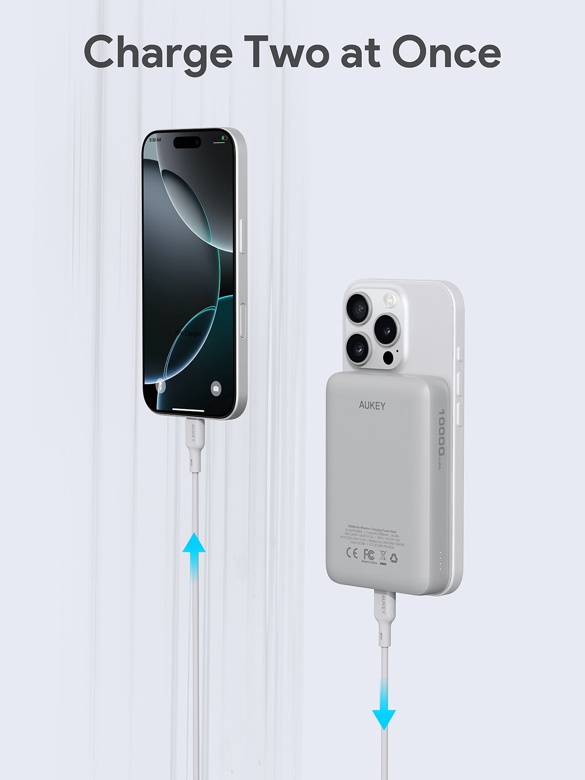 AUKEY PB-MS04 MagFusion 10000mAh Magnetic Wireless Charging Power Bank