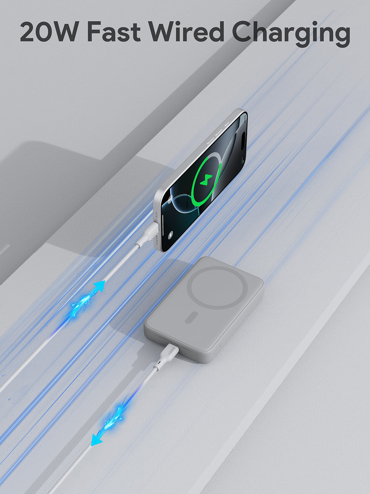 AUKEY PB-MS04 MagFusion 10000mAh Magnetic Wireless Charging Power Bank
