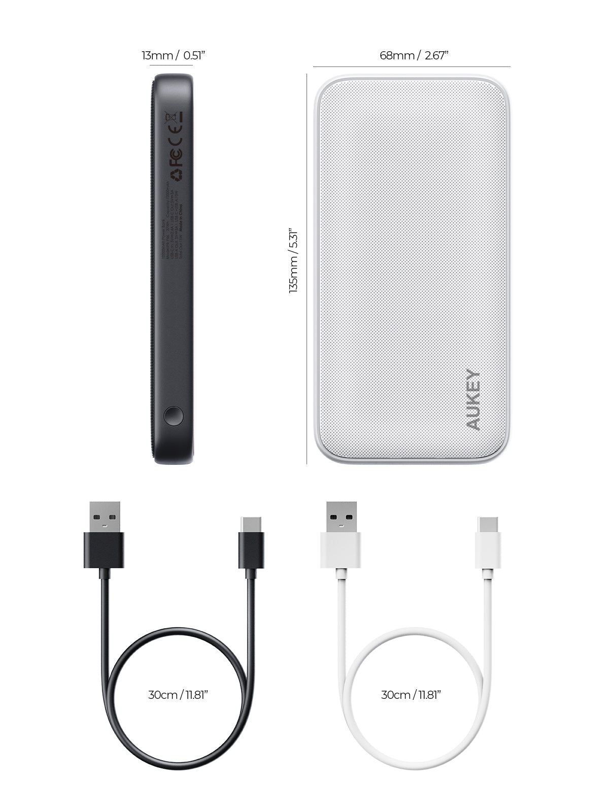 AUKEY PB-Y46 15W 10000mAh Portable Power Bank
