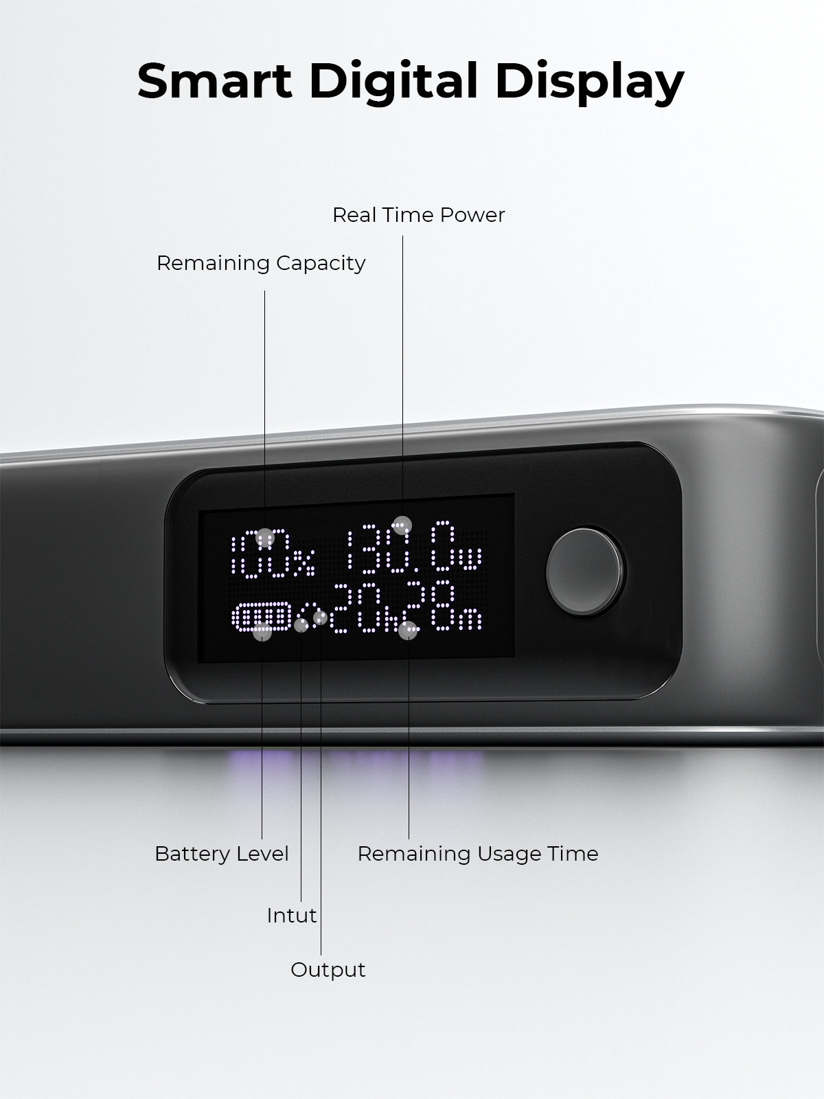 AUKEY PB-Y48 Spark Sling 20000mAh Compact Fast Charging Power Bank  with Built-in USB-C Cable