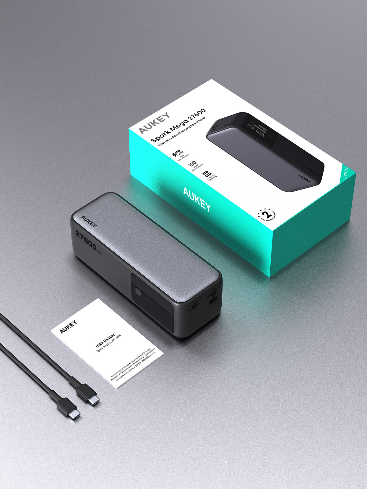 AUKEY PB-Y63 Spark Sling 27600mAh 140W Ultra-Fast Charging Power Bank